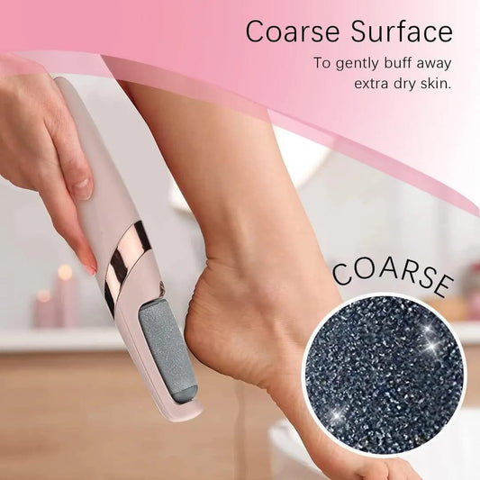 Electric Foot Exfoliator for Dry, Cracked, and Calloused Feet – Professional Pedicure Device for Smooth, Soft, and Healthy Skin at Home – Rechargeable Foot File for Callus Removal, Dead Skin, Foot Care, and Spa Treatment