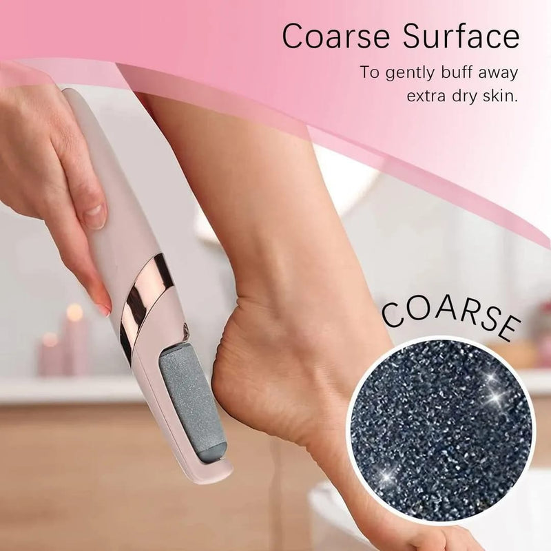 Electric Foot Exfoliator for Dry, Cracked, and Calloused Feet – Professional Pedicure Device for Smooth, Soft, and Healthy Skin at Home – Rechargeable Foot File for Callus Removal, Dead Skin, Foot Care, and Spa Treatment